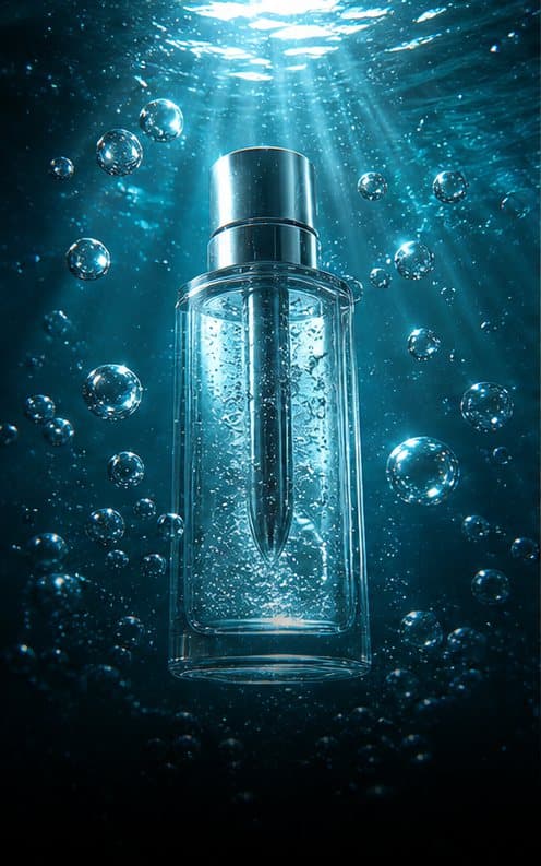 Submerged skincare — original SceneVela image concept artwork